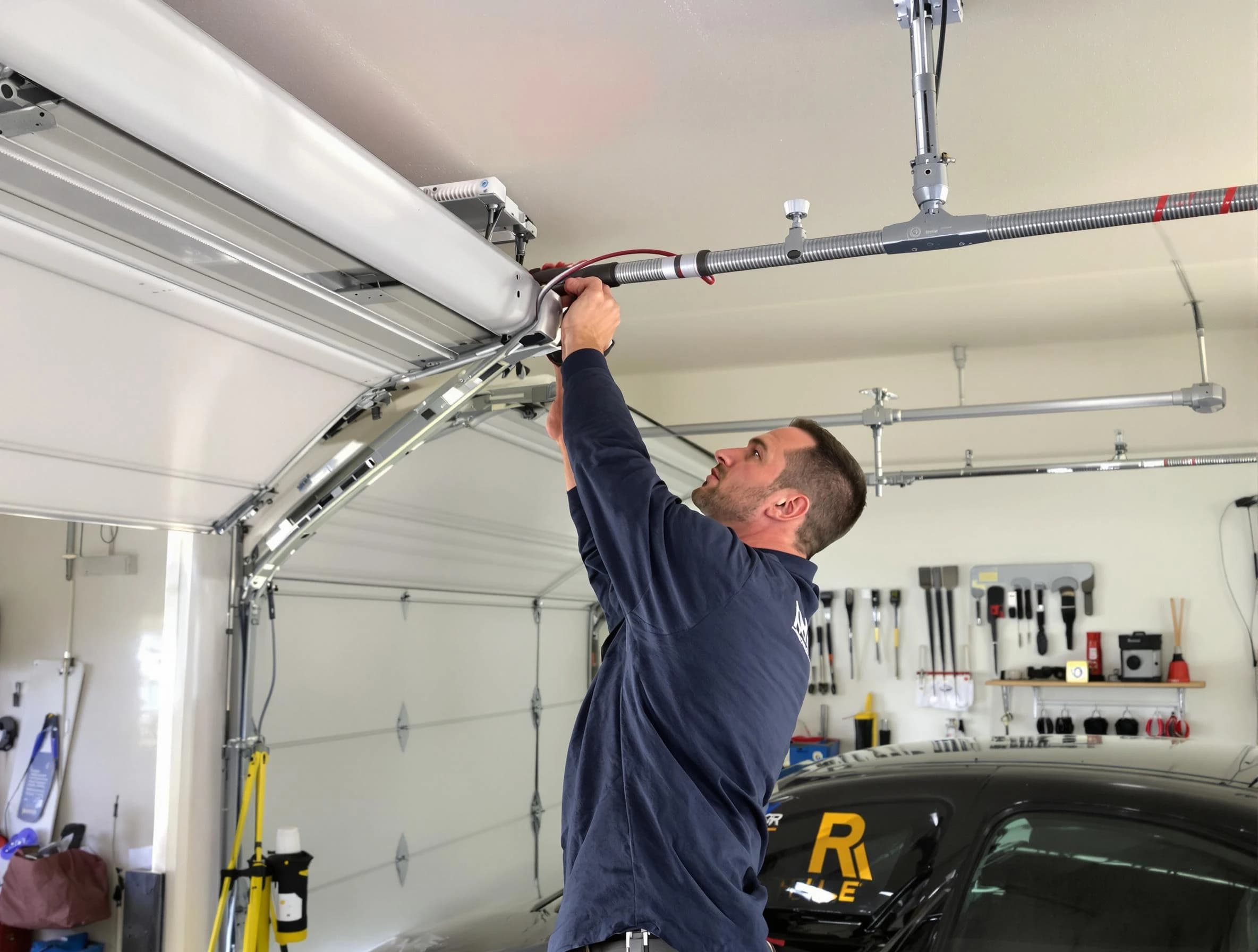 Kennedy Garage Door Repair technician performing garage door cable repair in Kennedy