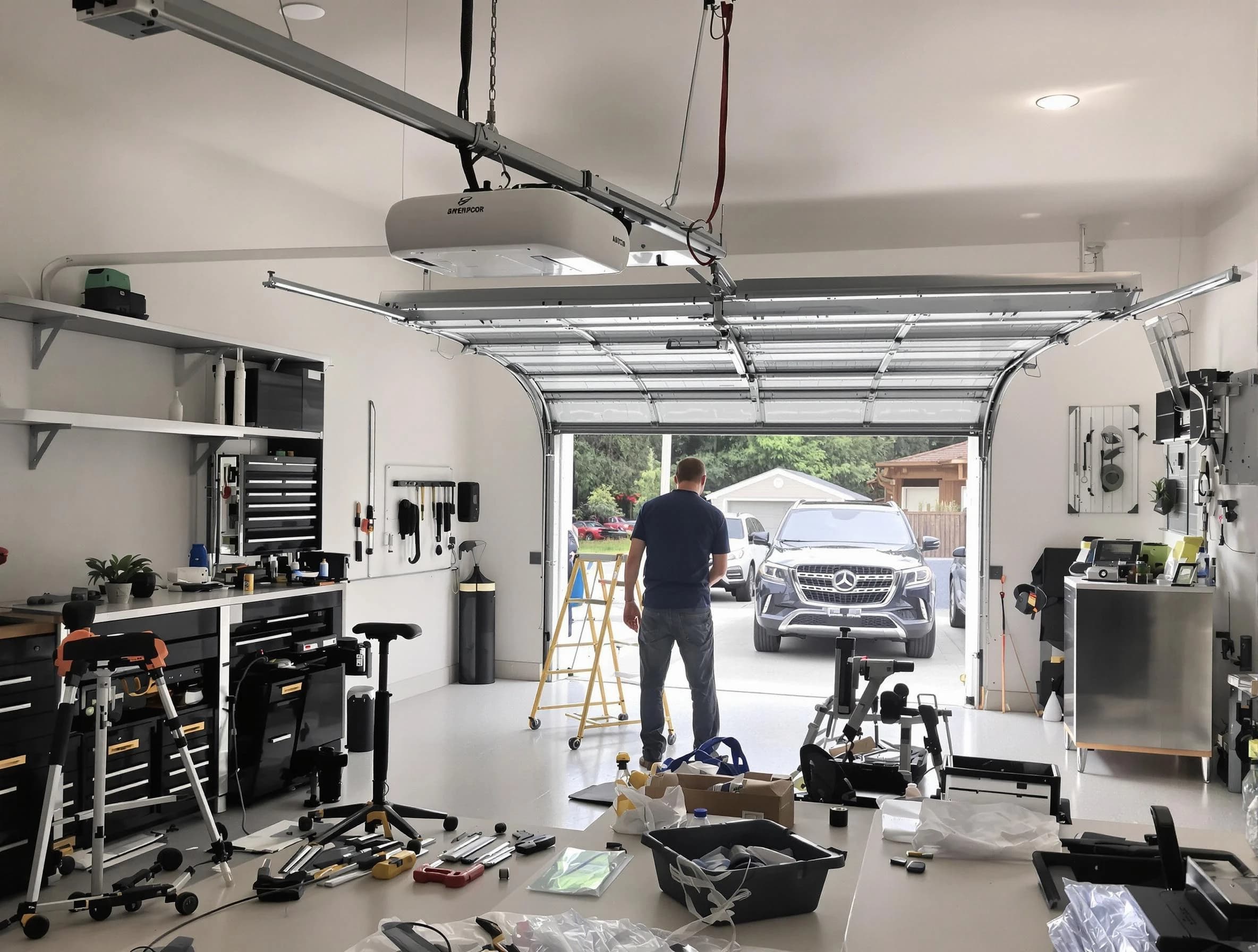Garage door opener installation by Kennedy Garage Door Repair in Kennedy