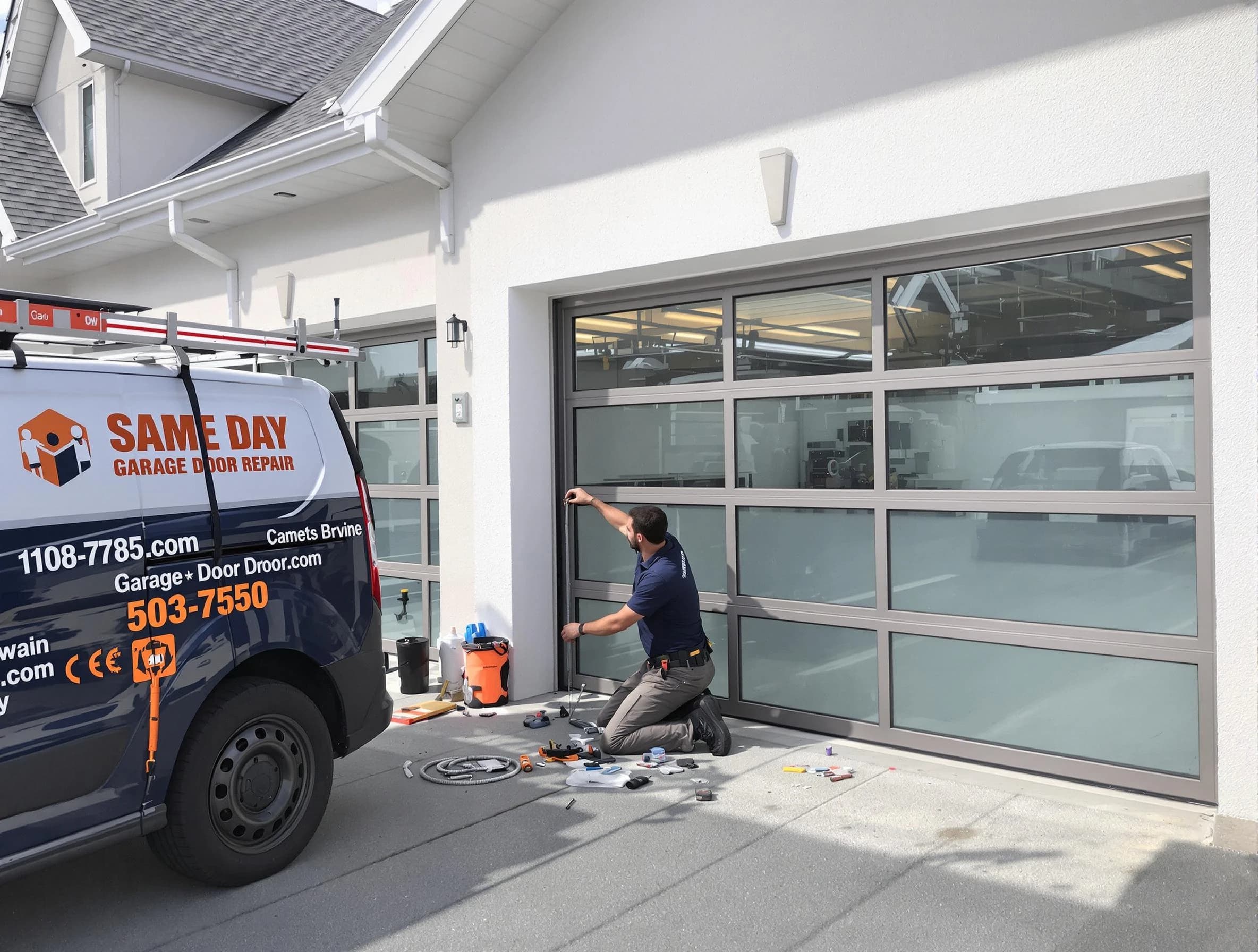 Same-day garage door repair service by Kennedy Garage Door Repair in Kennedy