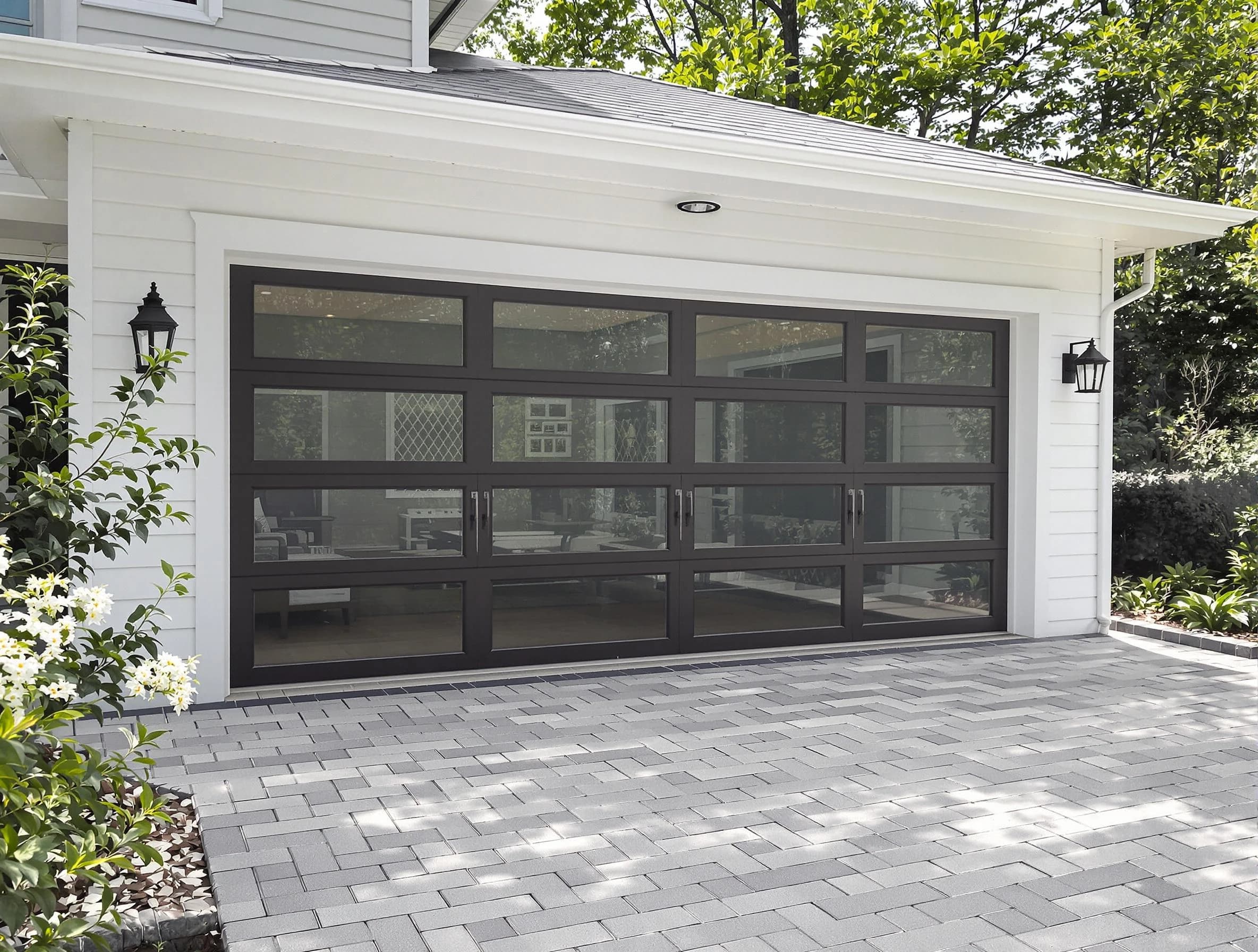 Kennedy Garage Door Repair design specialist presenting custom garage door options to Kennedy homeowner