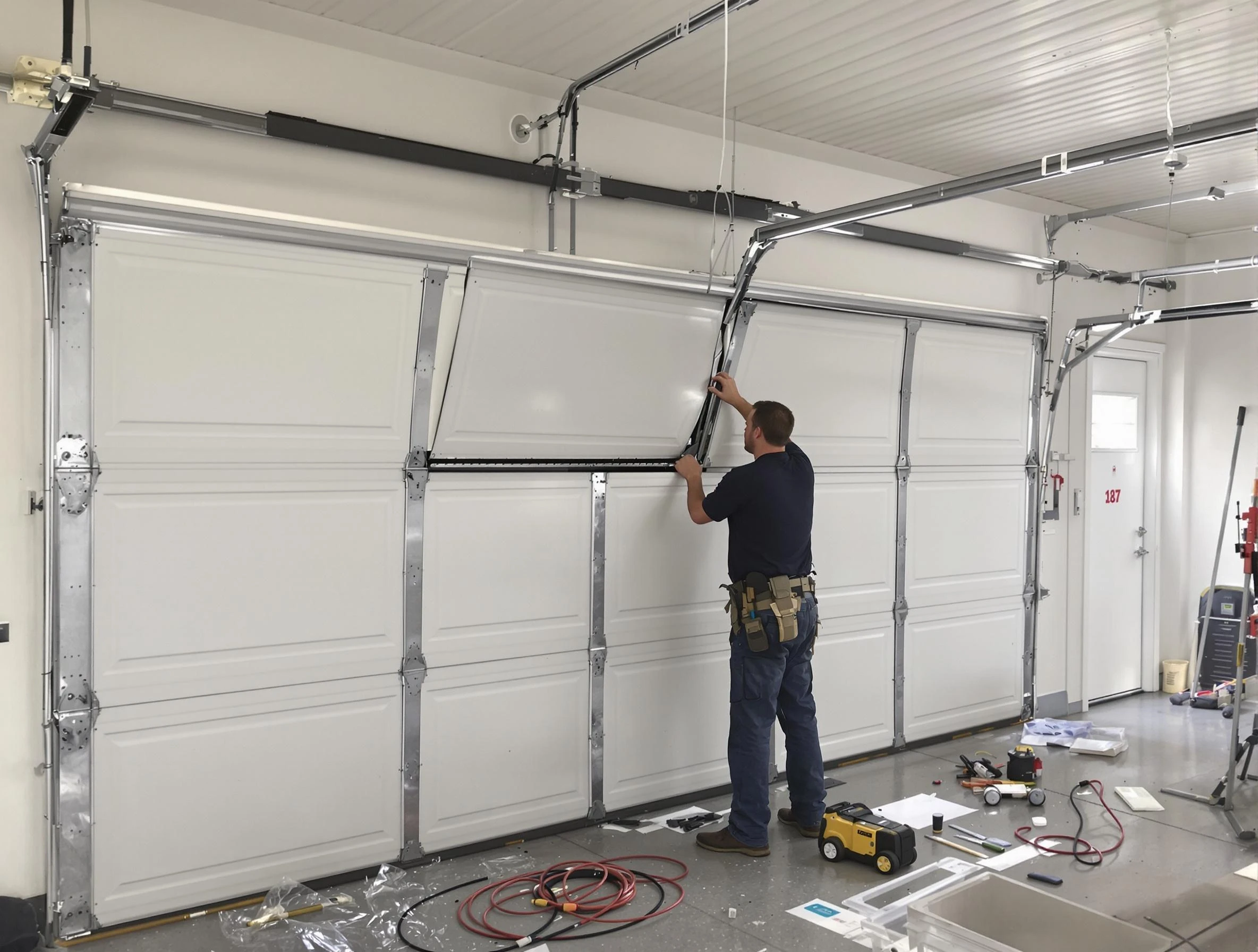 Garage Door Section Replacement in Kennedy