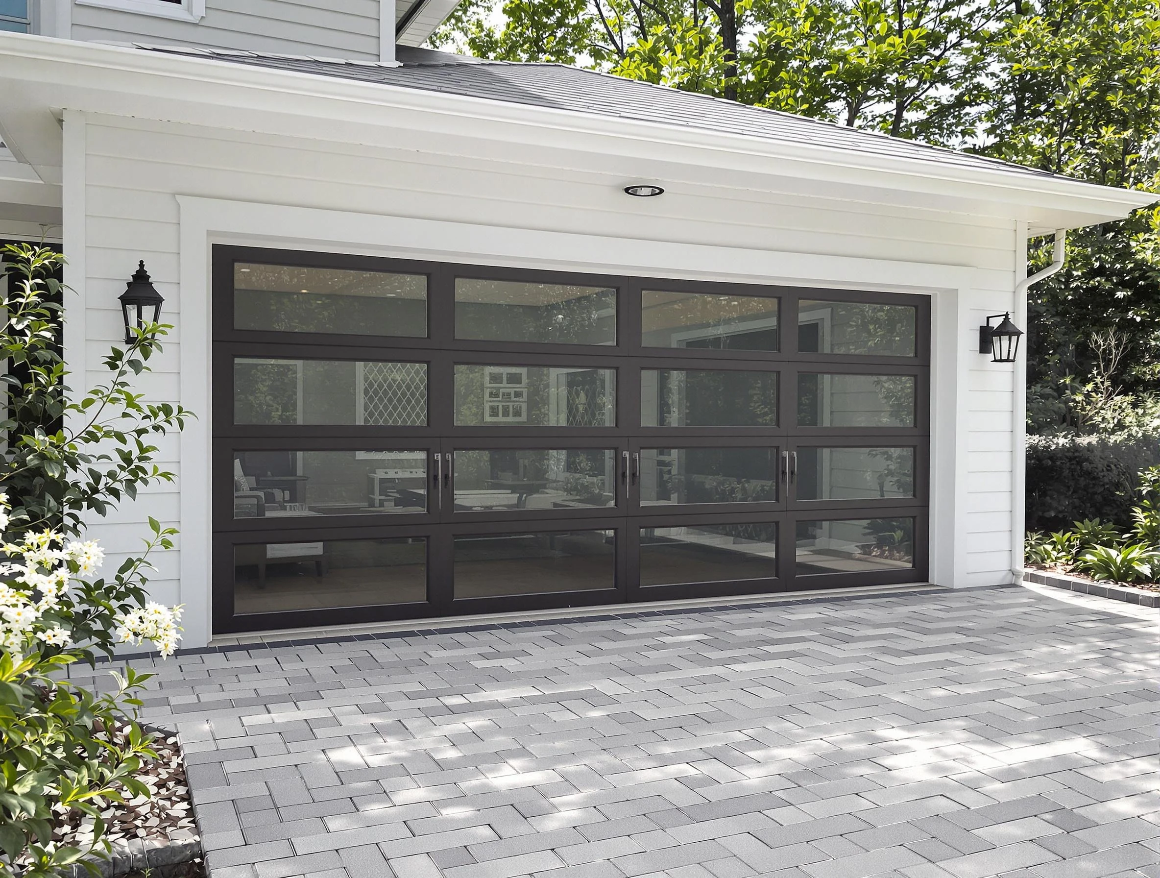 Kennedy Garage Door Repair design specialist presenting custom garage door options to Kennedy homeowner