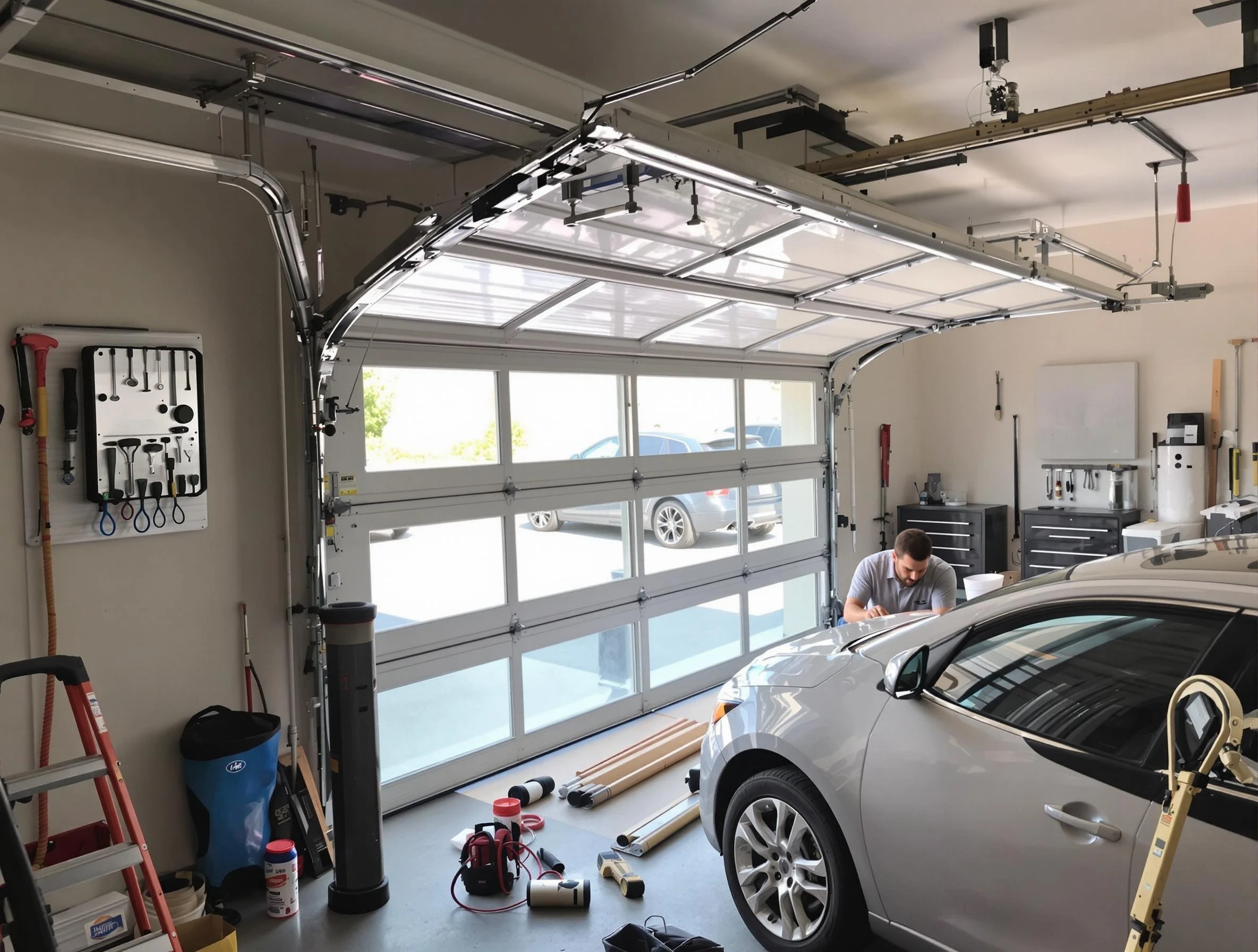 Garage door noise reduction service by Kennedy Garage Door Repair in Kennedy