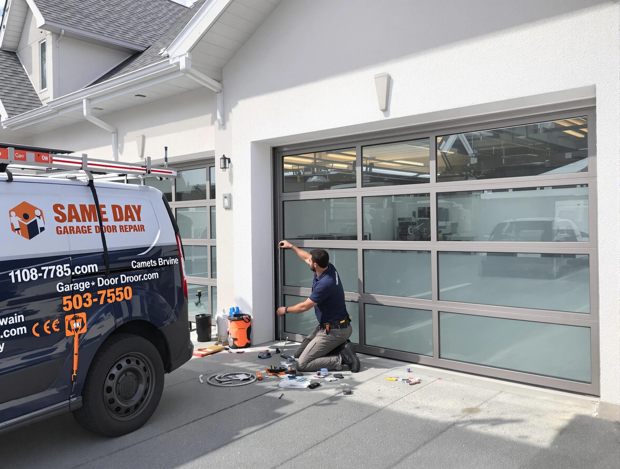 Same-day garage door repair service by Kennedy Garage Door Repair in Kennedy